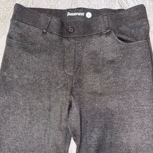 Betabrand Dress Pant Yoga Pants in Charcoal